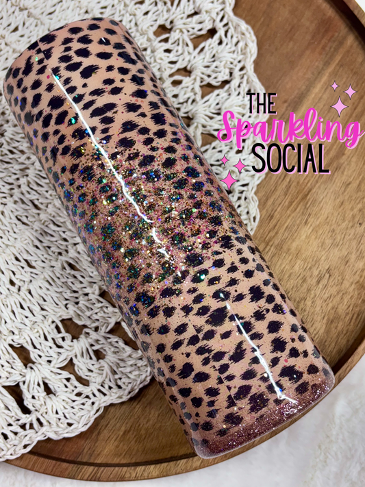 Ready to Ship - Animal Print & Glitter 20oz